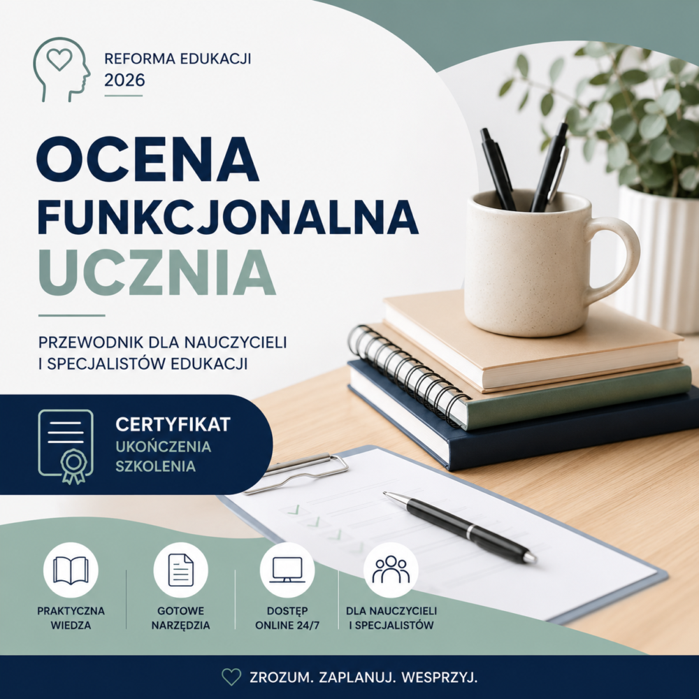 Szkolenie Ocena Funkcjonalna Ucznia - przewodnik dla nauczycieli i specjalistów edukacji